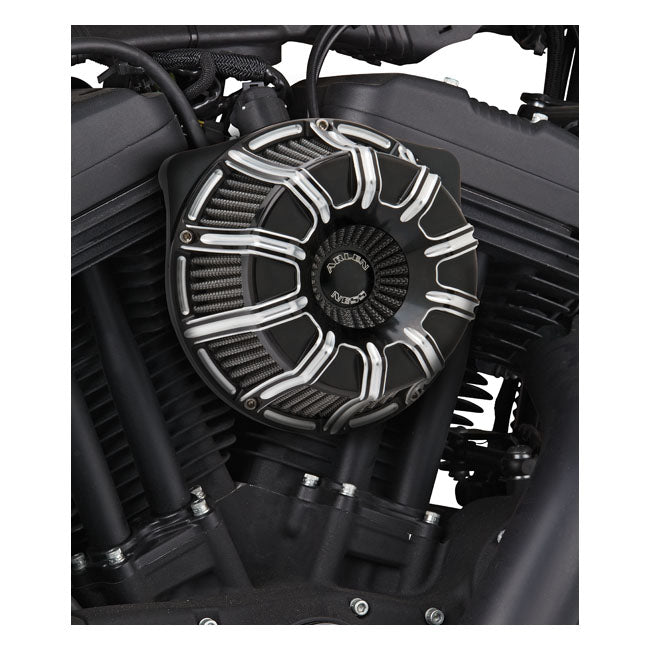 Arlen Ness Inverted Air Cleaner Kit ''10-Gauge''. Black CC – 2016–2017 Softail; 2011–2017 CVO…