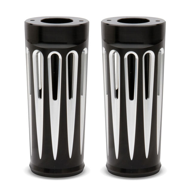 Arlen Ness Deep Cut Fork Boots +2". Black Contrast Machined – 2014–2026 Touring; Trikes