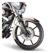 Arlen Ness ''KO'' 7° Raked Triple Trees. Black – 2014–2025 FLT/Touring with 49mm Forks