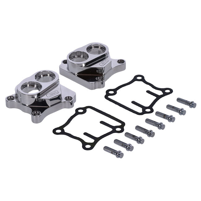 Jims Twin Cam Billet Tappet Cover Set. Polished – 1999–2017 Twin Cam