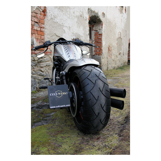 Cult-Werk Side Mount Licence Plate Bracket. Germany – 2002–2017 V-Rod