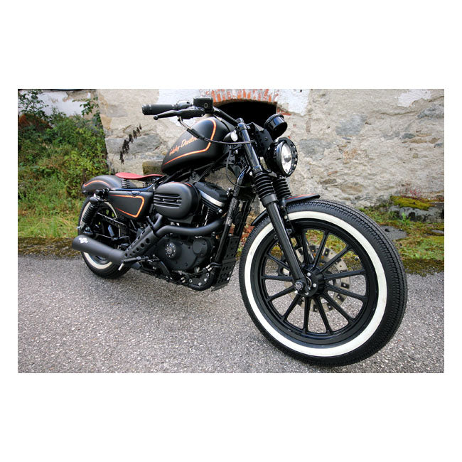 Cult-Werk Bug Spoiler ''Old School''. Gloss Black Steel – 2004–2022 XL Sportster