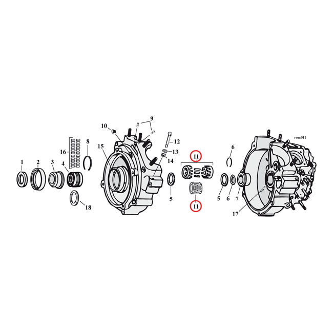 Sonnax Pinion Shaft Bearing. Blue – 1987–1999 Big Twin