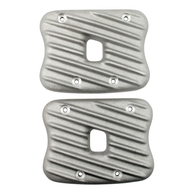 EMD Sportster Ribster Rocker Cover Set. Raw – 1986–2003 XL Sportster