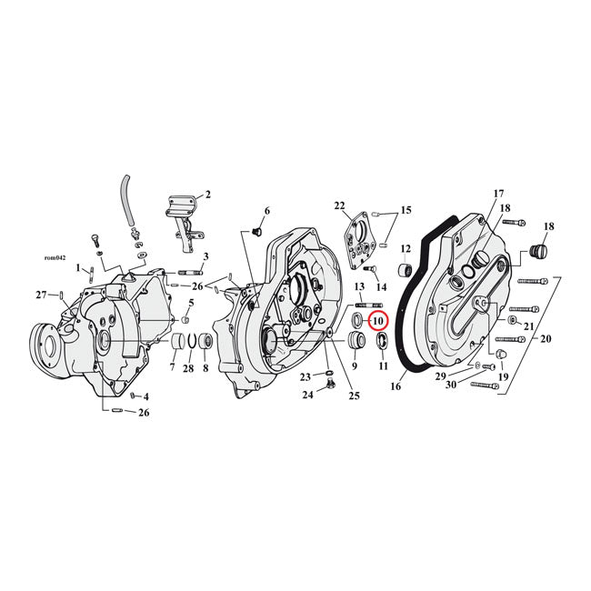 MCS Sprocket Shaft Bearing Spacer Shim .104" – 1977–2003 XL Sportster