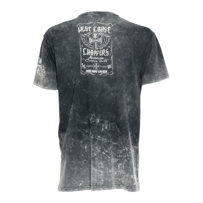 West Coast Choppers WCC Ride Hard Sucker Vintage T-shirt Black – S