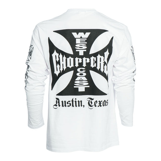 West Coast Choppers WCC OG Cross Long Sleeve White – S