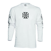 West Coast Choppers WCC OG Cross Long Sleeve White – S