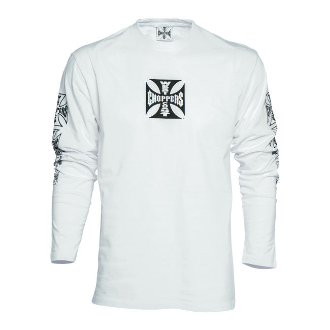 West Coast Choppers WCC OG Cross Long Sleeve White – S