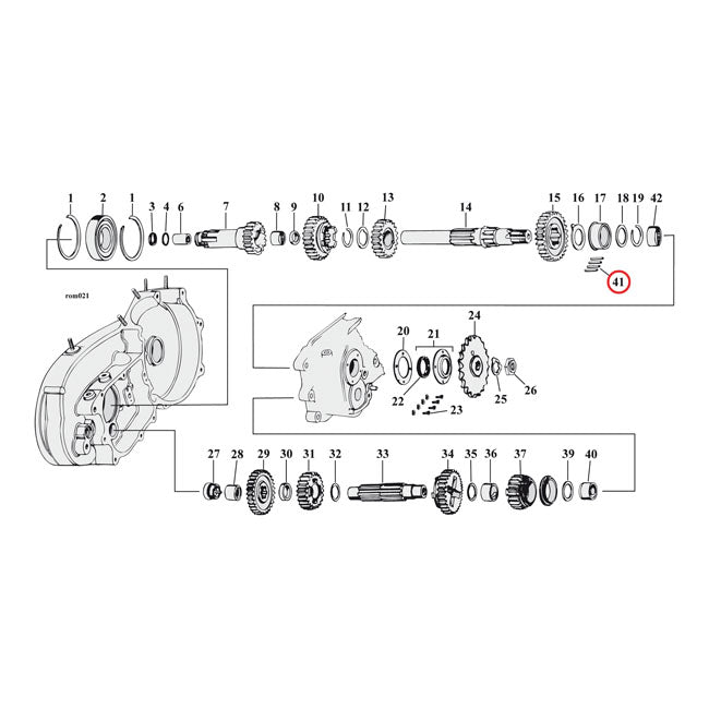 MCS Transmission Roller +.0008" – 1952–1956 K; KH; 57-E84 XL Sportster