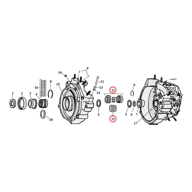 MCS Inner Bearing Race, Pinion Shaft – 1987–1999 Big Twin