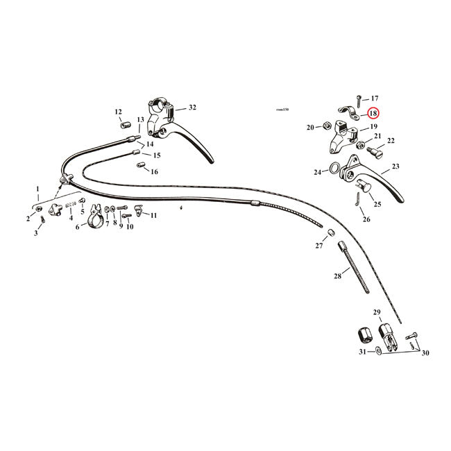 MCS Clamp, Brake Lever Bracket