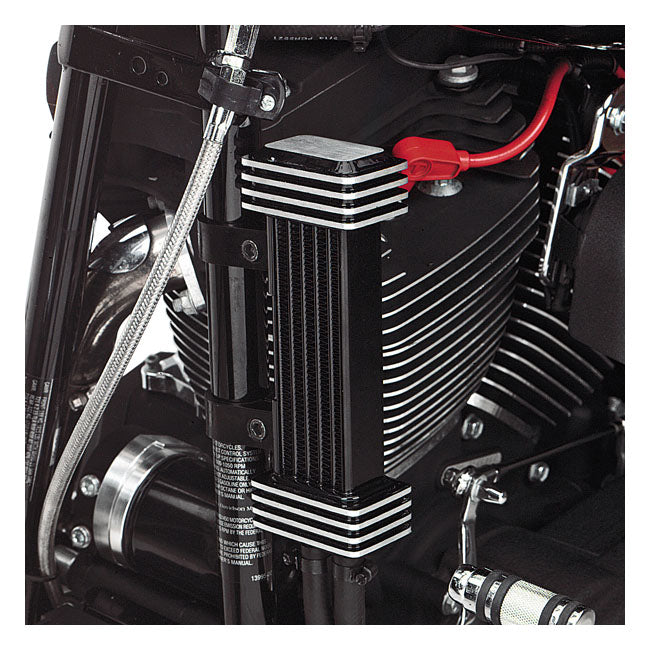 Jagg Oil Cooler Kit. Vertical Mount, 6 Row, Deluxe – 1955–1983 Big Twin; 1982–1994 FXR…