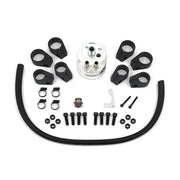 Jagg Oil Cooler Kit. Vertical Mount, 6 Row, Deluxe Diamond – 1955–1983 Big Twin; 1982–1994 FXR…