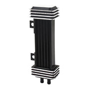 Jagg Oil Cooler Kit. Vertical Mount, 6 Row, Deluxe Diamond – 1955–1983 Big Twin; 1982–1994 FXR…