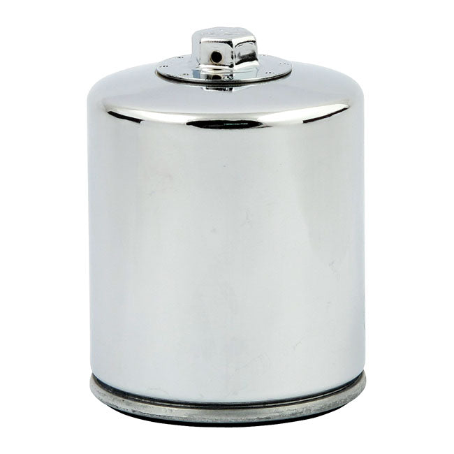 K&N Spin-on Oil Filter, with Top Nut. Chrome – 1999 Softail; 1999–2017 Twin Cam…