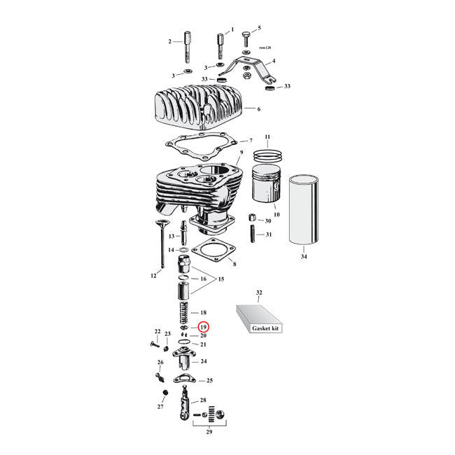 Samwel Collar, Valve Spring – 1932–1973 G; GE 45" SV