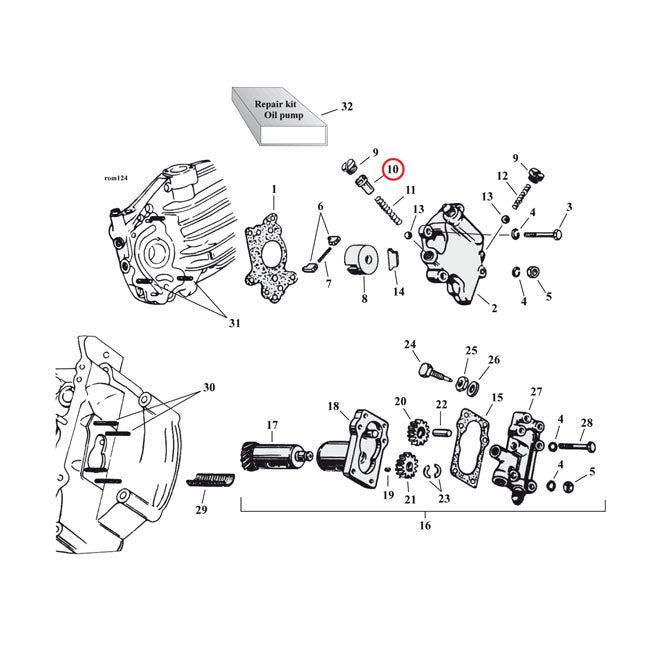 Samwel Adjusting Screw, By-pass Valve – 1941–1973 45" SV (OIL PUMP; 1 USED)