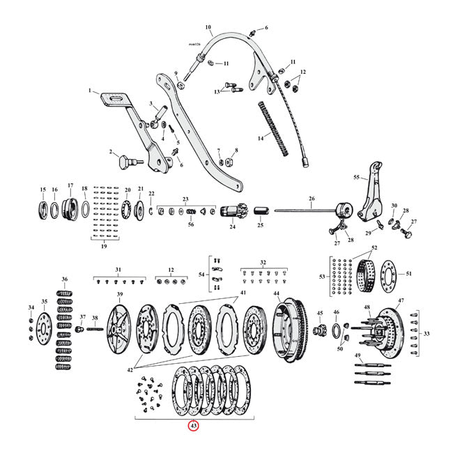 Samwel Lining Set, Friction Discs – 1941–1973 45" SV