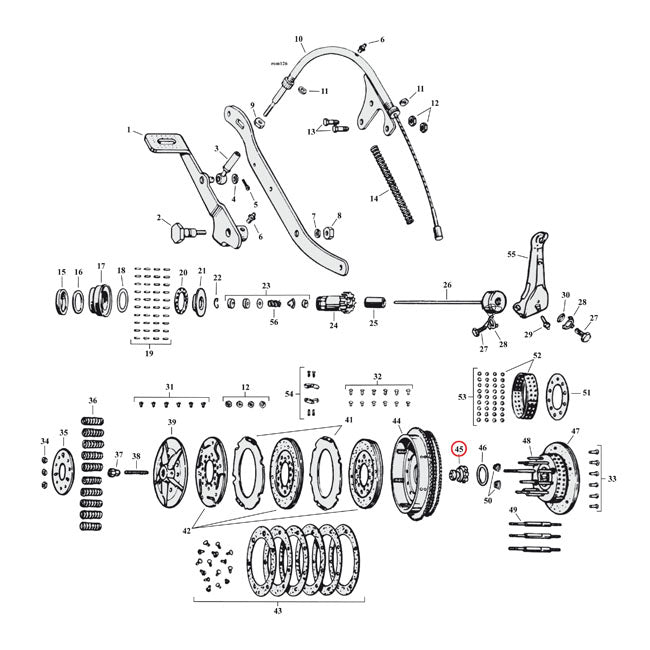 Samwel Nut, Clutch Gear – 1941–1973 45" SV