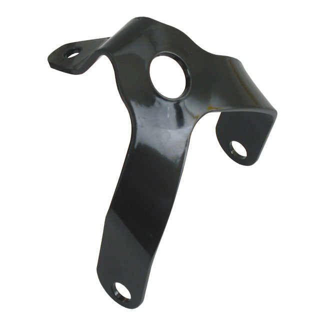 Samwel Springer Headlamp Bracket. Black – 1936–1944 H-D with Stock Springer Forks