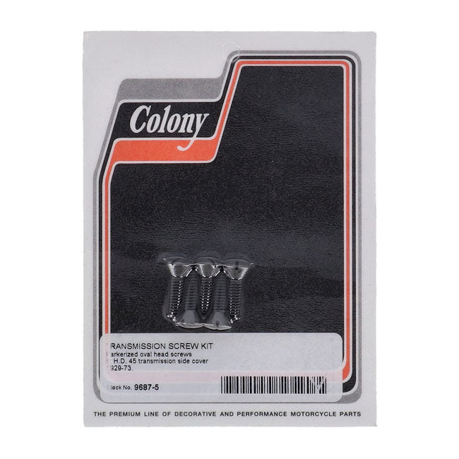 Colony Transmission Side Cover. Black – 1929–1964 45" Flathead