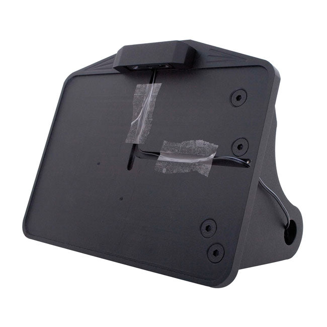 CPV Side Mount License Plate Bracket Kit. Black EU – 1984–2007 Softail