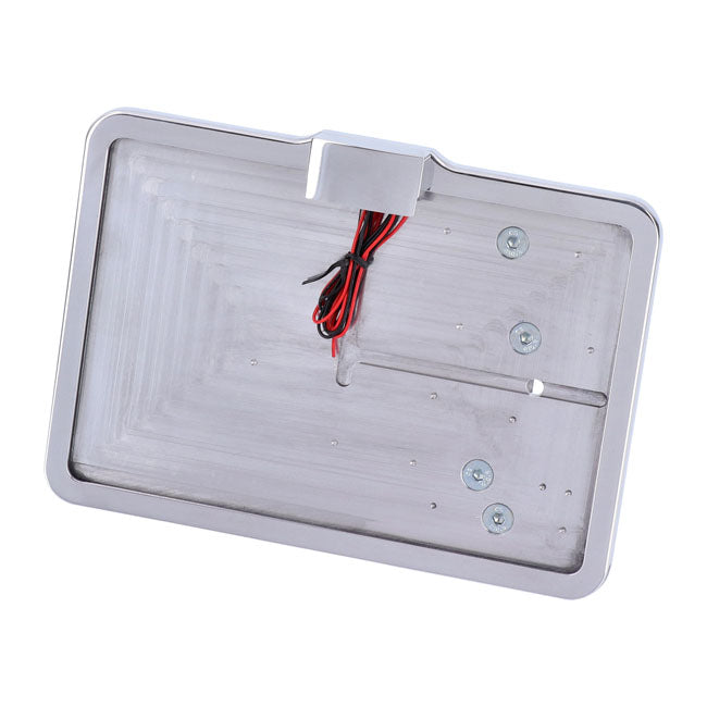 Cpv ''Slide-In'' Licence Plate Bracket. Side Mount, Polished – 1991–2017 Dyna