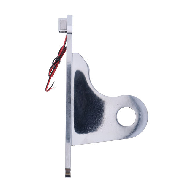 CPV Side Mount License Plate Bracket. Polished – 2008–2017 Softail