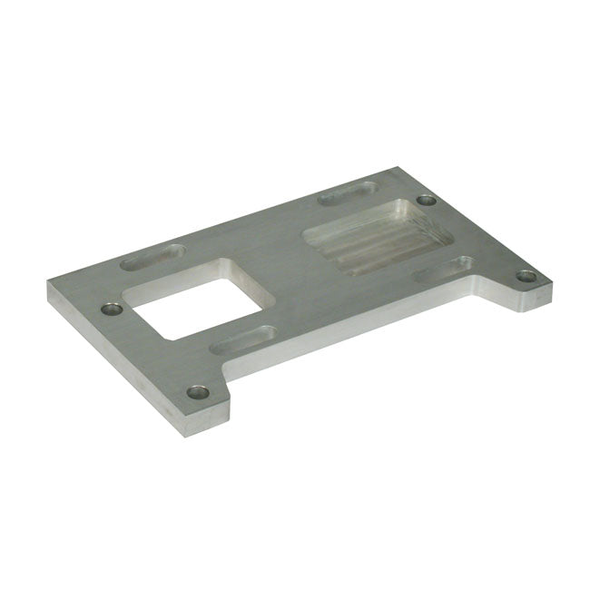 Paughco 4-Sp Transmission Mount Plate. 1" Offset. Aluminium – 4-Speed Big Twin with Paughco Rigid…