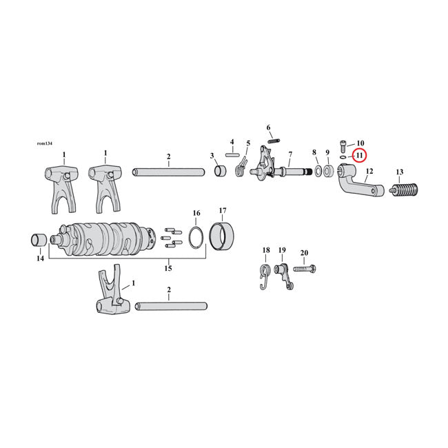 Gardner-Westcott An-Small Od Flatwasher, 5/16 Chrome – 2004–2022 XL Sportster; 2008–2012 XR1200…