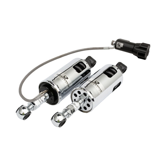 Progressive Suspension 422 Series Shocks. Std to -2". Std Duty. Rap. Chrome – 1989–1999 Softail