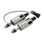 Progressive Suspension 422 Series Shocks. STD to -2". Heavy Duty. RAP. Chrome – 2000–2017 Softail