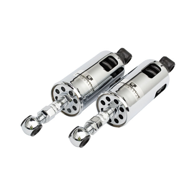 Progressive Suspension 422 Series Shocks. Std to -2". Std Duty. Chrome – 1989–1999 Softail
