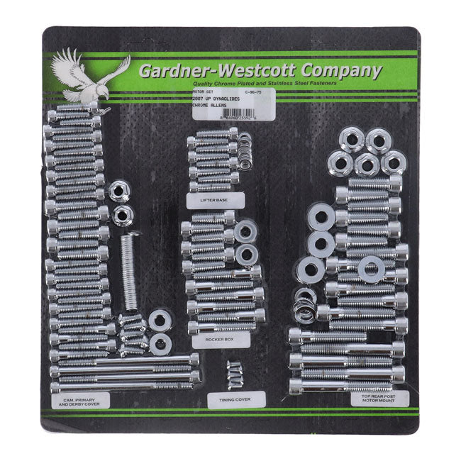 Gardner-Westcott Motor Screw Set – 2007–2017 Dyna