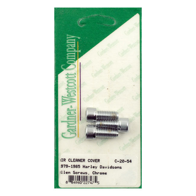 Gardner-Westcott Aircleaner Cover Mount Bolts – 1979–1985 FL; FX; XL Sportster
