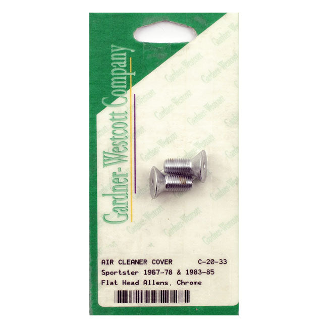 Gardner-Westcott Air Cleaner Cover Mount Screw Set – 1967–1978 FL; FX; XL Sportster