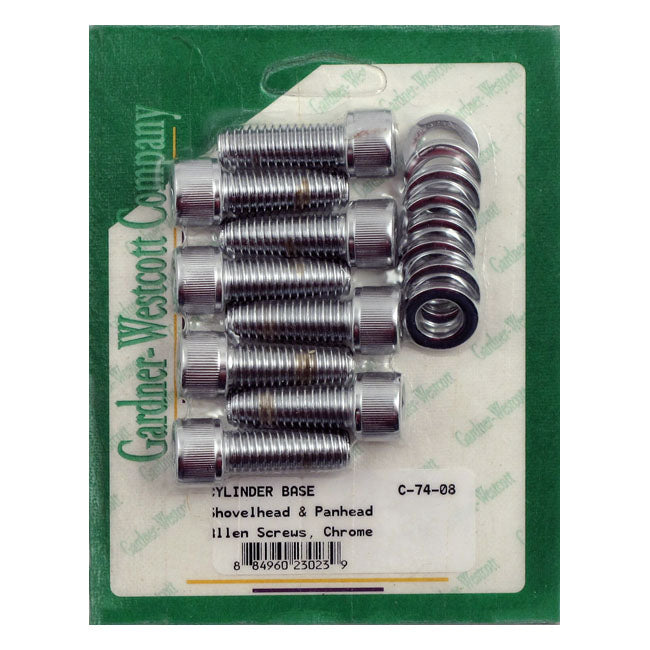 Gardner-Westcott Cyl. Base Allen Screws – 1948–1983 SHOVEL; PANHEAD
