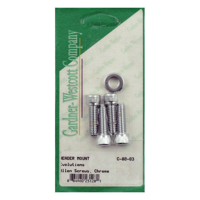 Gardner-Westcott Exhaust Mount Kit. Chrome Allen – 1984–2026 Big Twin; 1986–2022 XL…