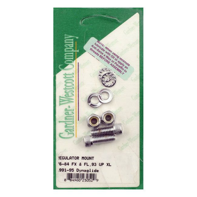 Gardner-Westcott Voltage Regulator/Rectifier Mount Kit. Chrome Allen – 1976–1984 Big Twin; 1984–1986 Softail…