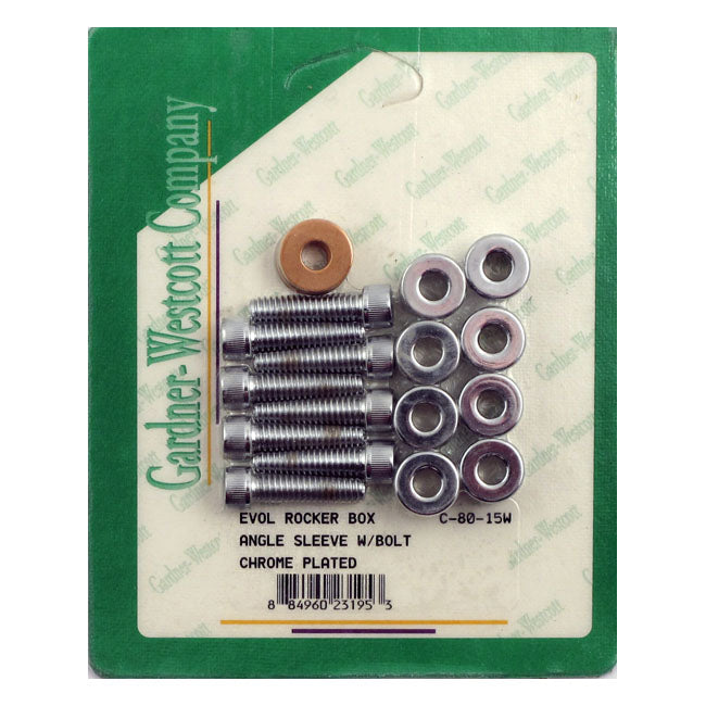 Gardner-Westcott Rocker Box Top Bolt Kit. Allen, Chrome – 1984–1999 Big Twin; 1986–2022 XL…