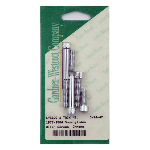 Gardner-Westcott Gardner-Wescott, Dash Mounting Kit. Chrome Allen Head – 1977–1984 FXS; FXEF; FXS-80; FXEF-80…