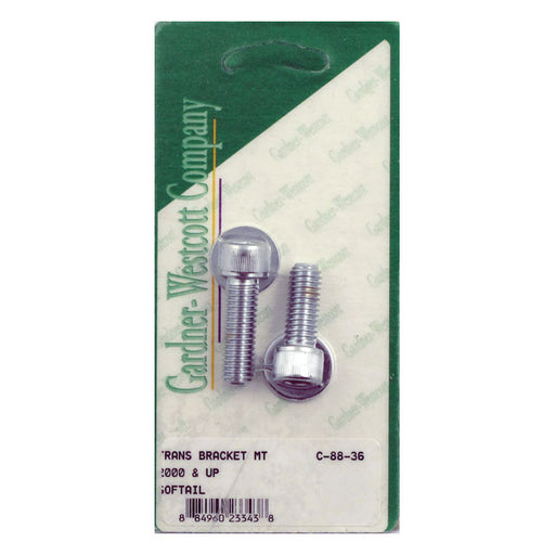 Gardner-Westcott Bracket to Transmission Housing Bolt Kit. Chrome – 2000–2006 5-Speed Softail