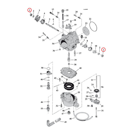 S&S Nut, Throttle Shaft