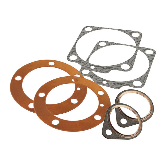 S&S Cylinder Head/Base & Exhaust Gasket Kit. 3-5/8" – 1966–1984 Shovelhead with 3-5/8" Big…