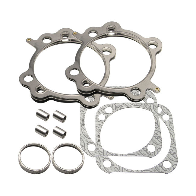 S&S Cylinder Head/Base & Exhaust Gasket Kit. 4-1/8" Bore – 1999–2017 Twin Cam with 4-1/8" Bore…