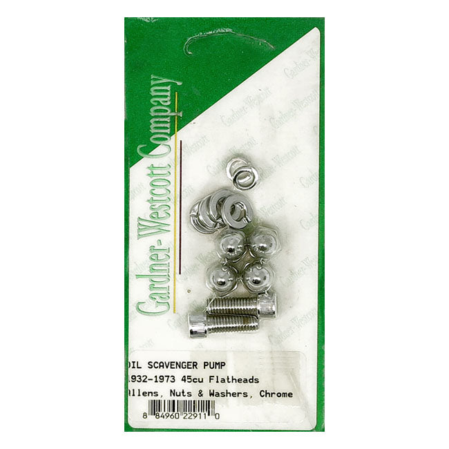 Gardner-Westcott Oil Scavenger Pump Screw Kit – 45Ci Flathead