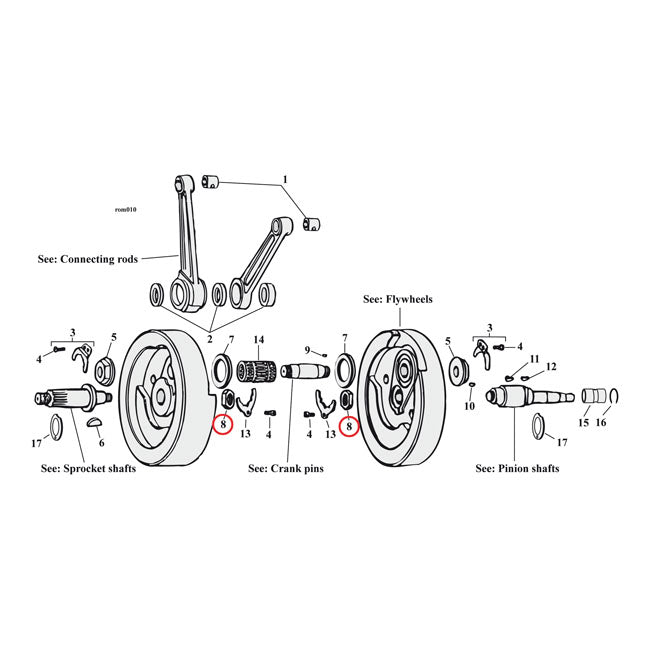 Jims Nut Pinion Shaft – L1981–1988 Big Twin