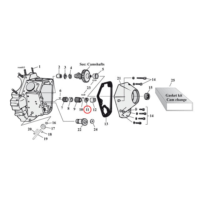 Jims Nut. Pinion Shaft Gear – 1990–1992 Big Twin