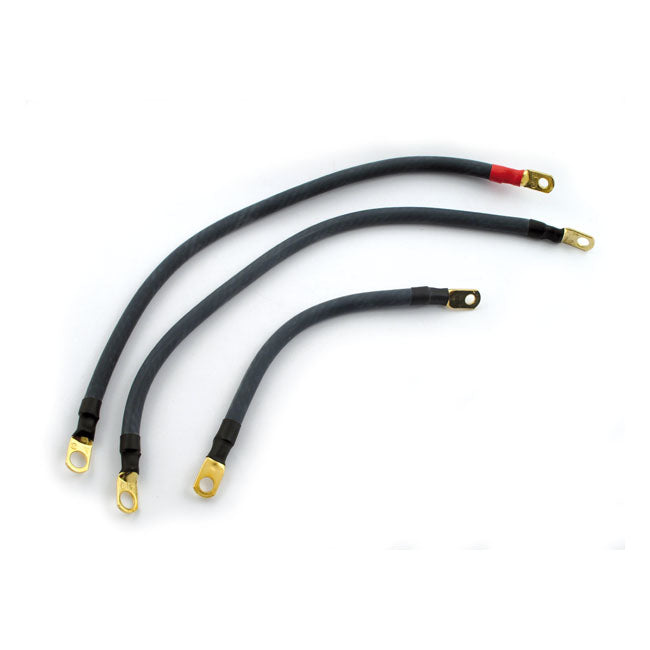 Jims Superflex Battery Cable Set. 11", 16" – 1981–2003 XL Sportster